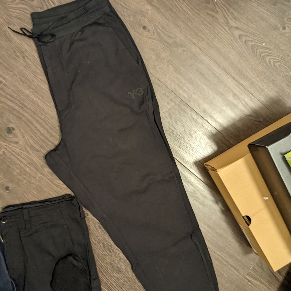 Black Y3 Adidas pants